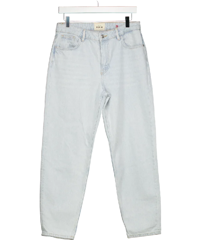Sezane Le Mum Jeans Snow Blue UK 10