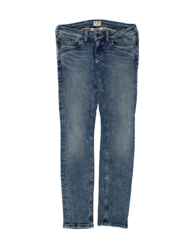 MUSTANG Womens Skinny Jeans W28 L32 Blue Cotton