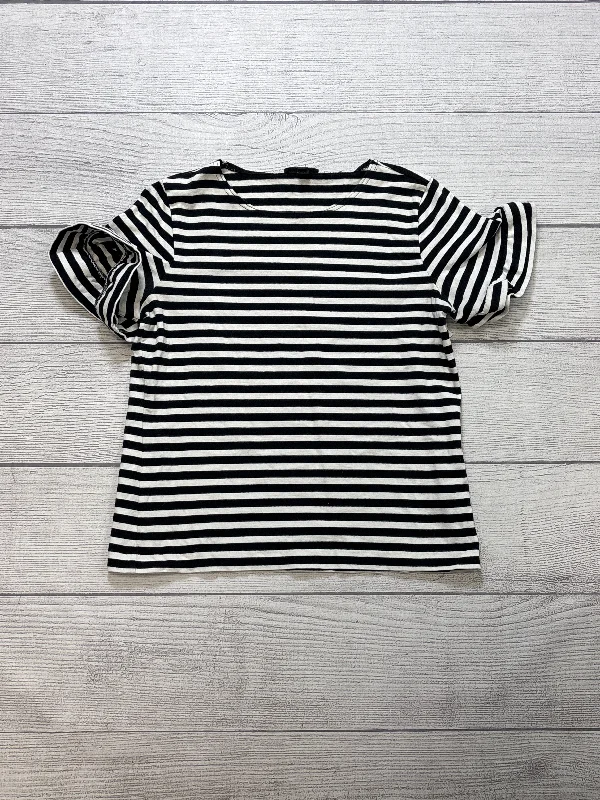 Top Short Sleeve By J. Crew In Striped Pattern, Size: M