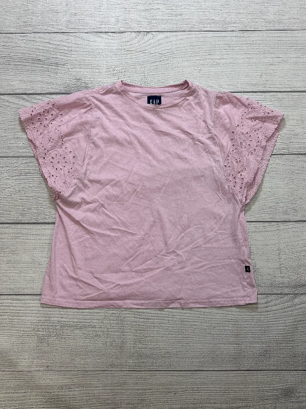 Top Short Sleeve By Gap In Pink, Size: M