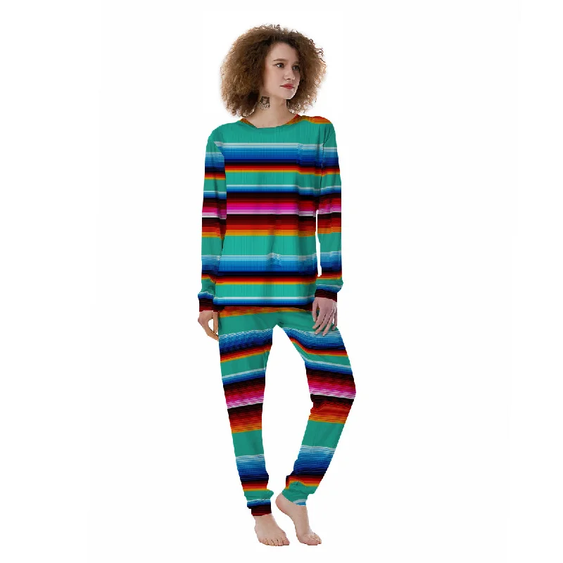 Blanket Stripes Cinco De Mayo Print Women's Pajamas Best pajama sets for relaxing weekends