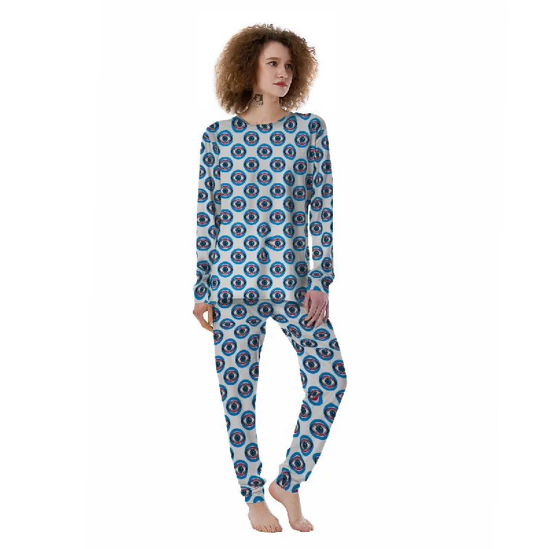 Blue Abstract Ophthalmology Print Pattern Women's Pajamas Nordstrom pajama sets