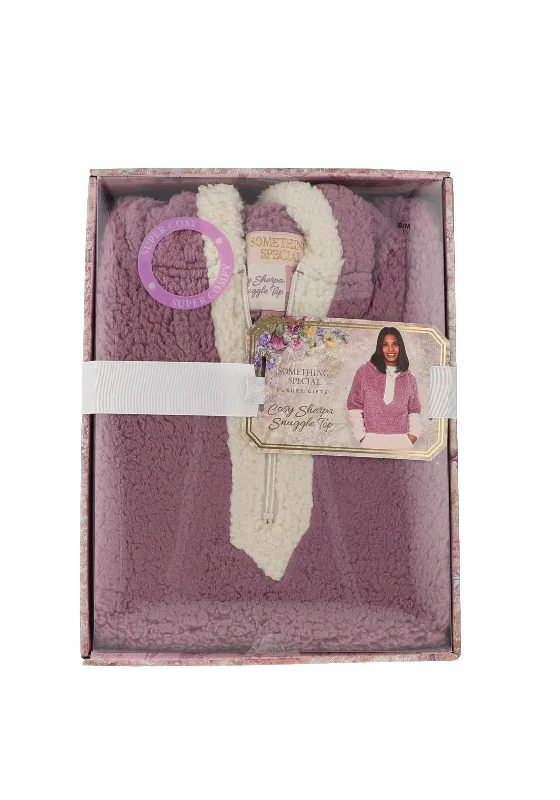 Brandwell Super Comfy Snuggle Top, Purple Breathable pajama sets