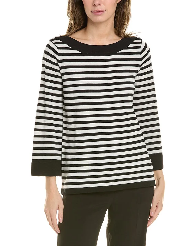 Anne Klein Striped Sweater Best sweaters for formal occasions