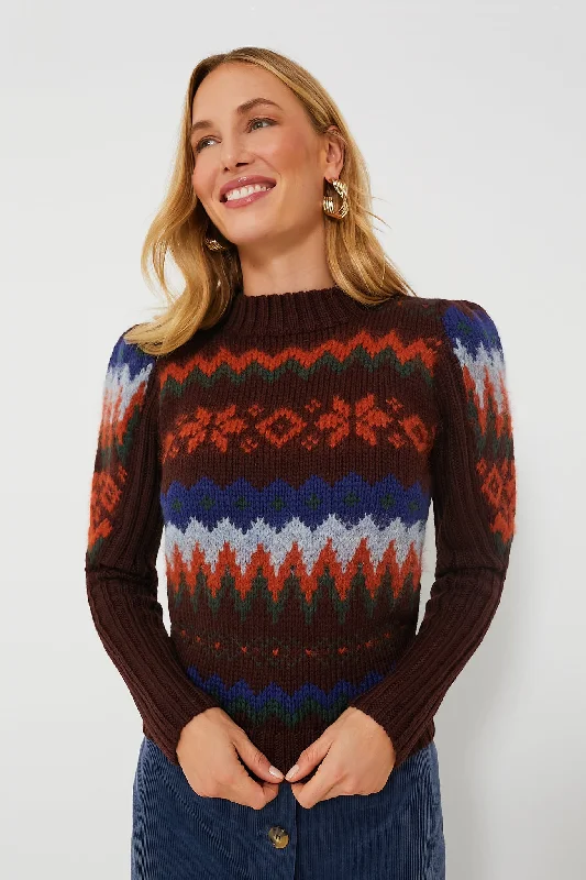 Rust Roloh Pull Best sweaters for hiking