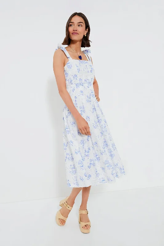 Blue Chintz Teagan Midi Dress Cocktail midi dresses