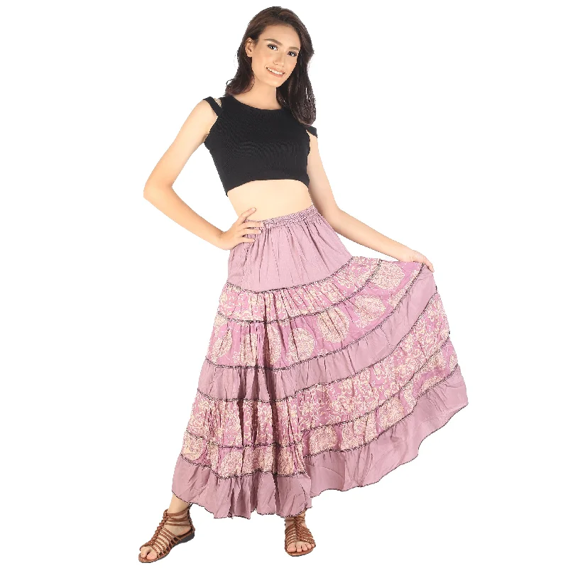 Floral Classic Women Skirts in Pink SK0067 020098 05 Fashionable unclassified skirts