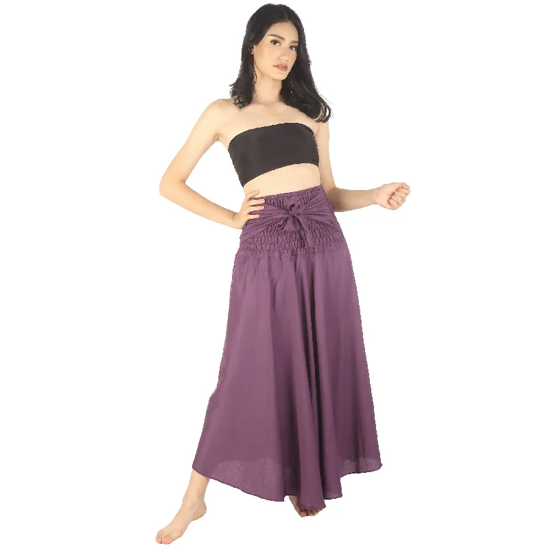 Solid Color Women's Bohemian Skirt in Purple SK0033 020000 06 Club unclassified skirts