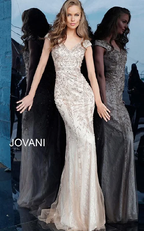 Jovani 62720 Long Fitted Prom Dress Wrap maxi dresses