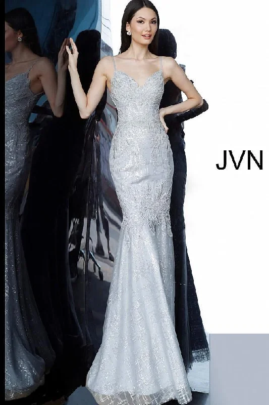 Jovani Long Prom Silver Dress Sale Office maxi dresses