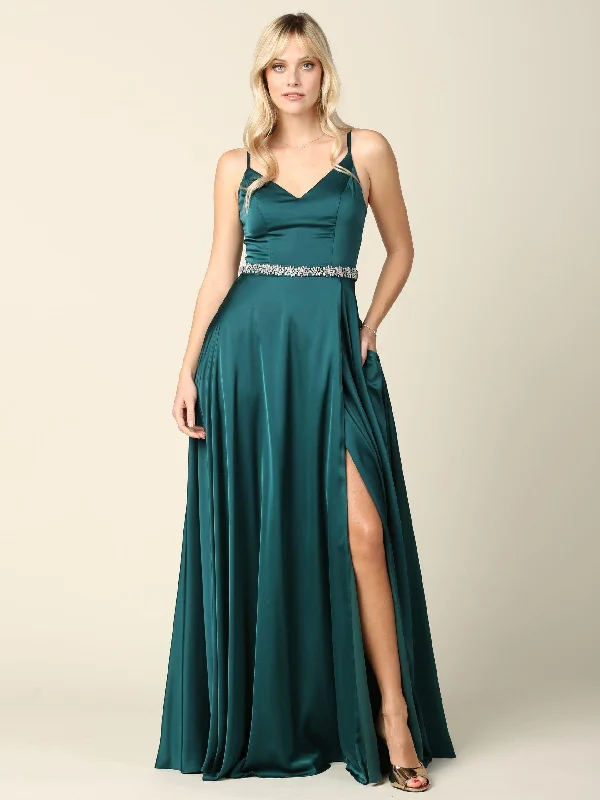 Long Formal Spaghetti Strap Bridesmaids Dress Office maxi dresses