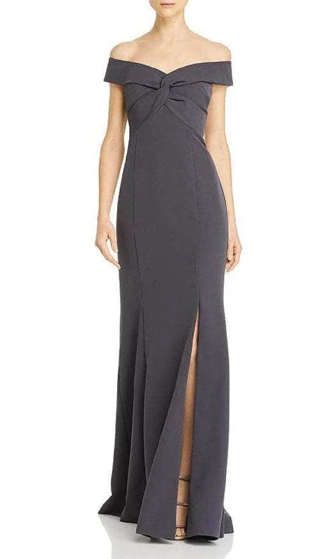 Aidan Mattox MD1E204359 - Cross Knot Bodice Evening Dress Best party dresses for petites