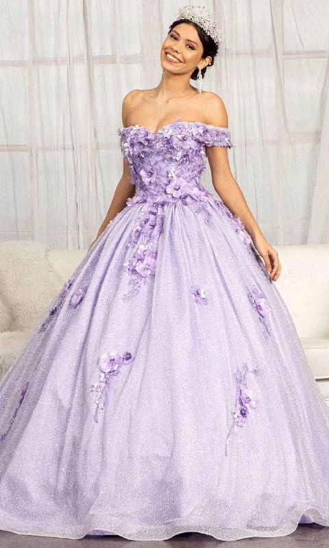 Elizabeth K GL1971 - Floral Applique Prom Ballgown Preppy party dresses