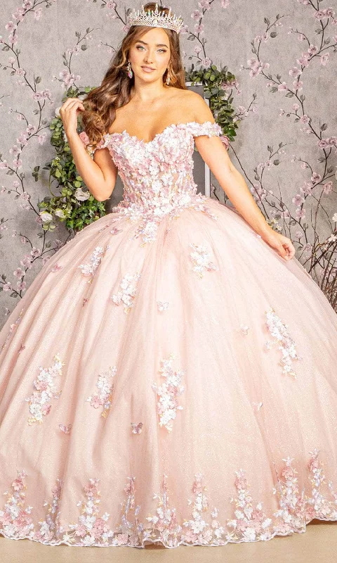 Elizabeth K GL3182 - Off-Shoulder Floral Ballgown Versatile party dresses for any occasion