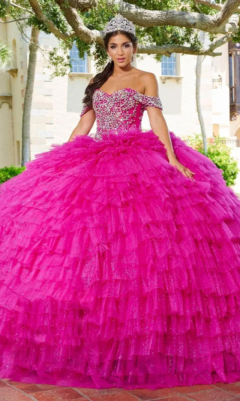 Quinceanera Collection 26081 - Embellished Off-Shoulder Ballgown Summer party dresses