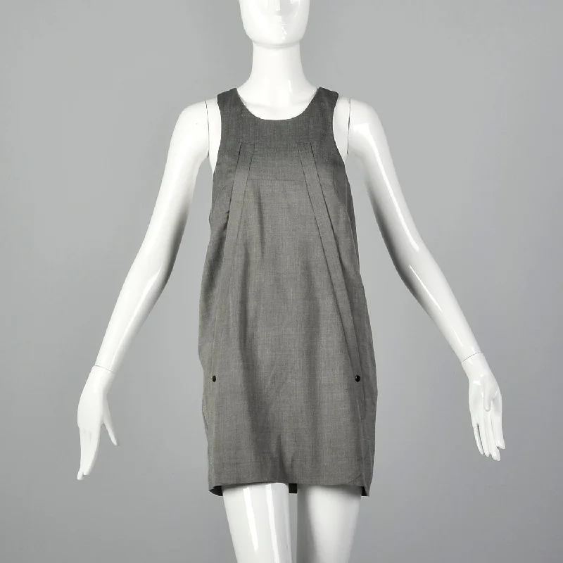 2010s Alexander Wang Gray Tank Dress Loose Fit Tank Dress