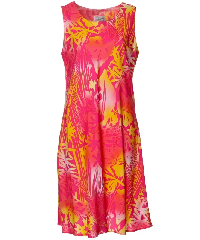 Manoa Tank Short Rayon Dress Stylish Tank Gown