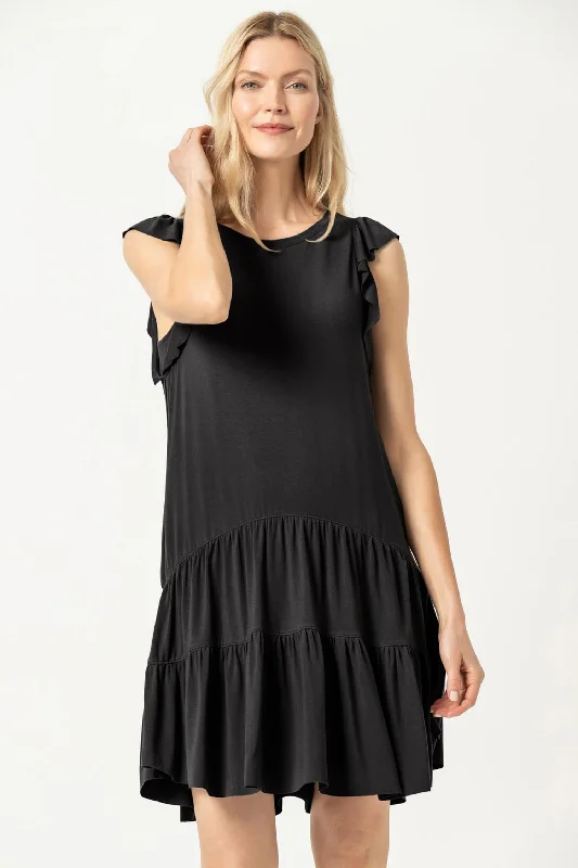 Tiered Peplum Tank Dress Ruffle Tank Dress