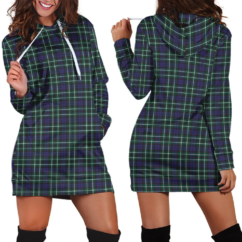 Allardice Tartan Hoodie Dress Wrap unclassified dresses