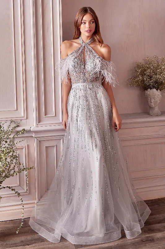 Allure Bridal: Enchanting Open-Back Gown with Intricate Beading Fall unclassified dresses