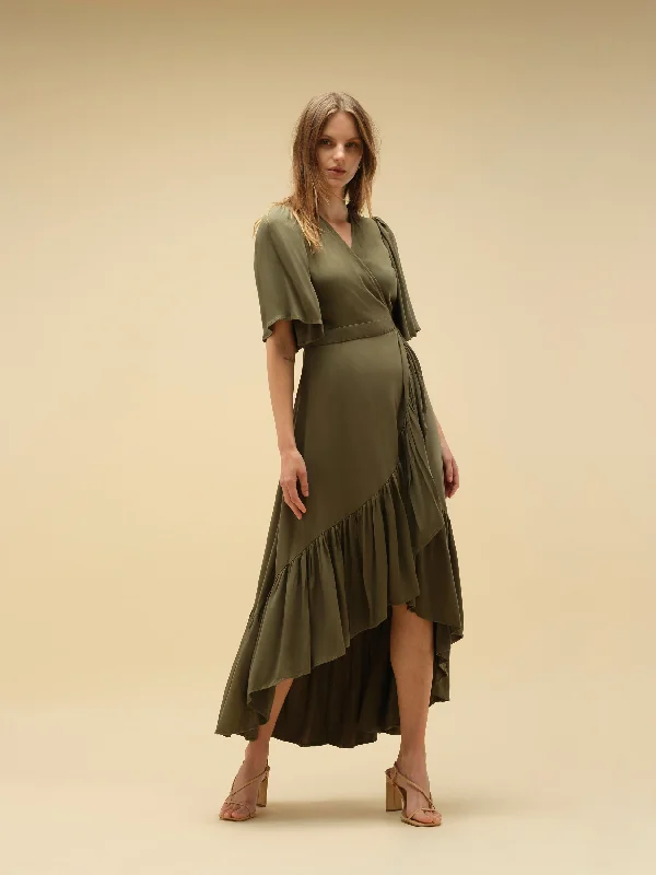 Alma Dress Olive Wedding guest unclassified dresses