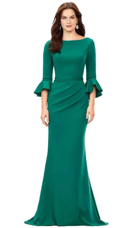 Ashley Lauren 11325 - Flatter Quarter Sleeve Mermaid Evening Dress Ruffled unclassified dresses