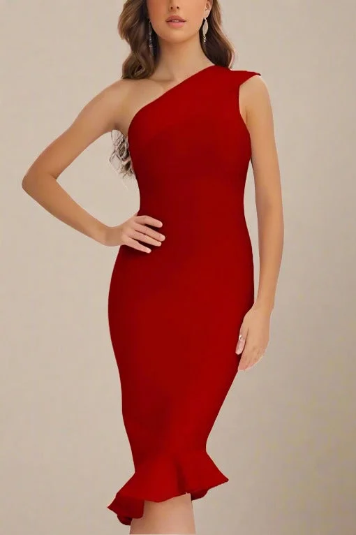 Avery Bandage Dress - Red Wine Comfortable unclassified dresses