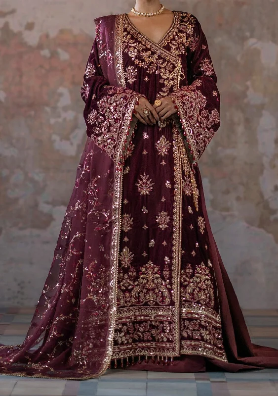 Emaan Adeel Saanjh Luxury Velvet Angrakha Club unclassified dresses