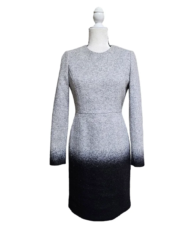 MAZZA Collezioni Gray and Black Ombre Wool Dress Pastel unclassified dresses