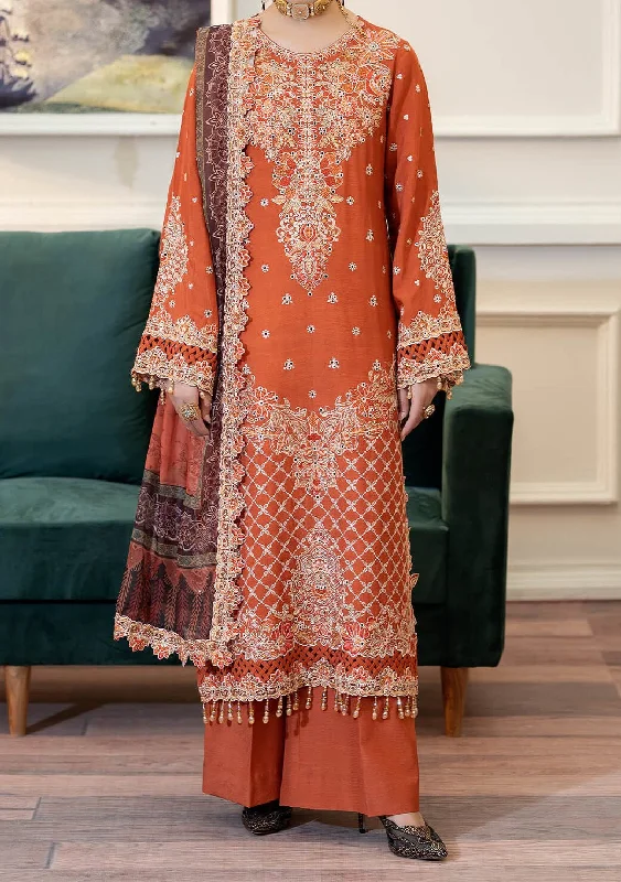 Imrozia Zebrang Pakistani Luxury Silk Dress Ruffled unclassified dresses