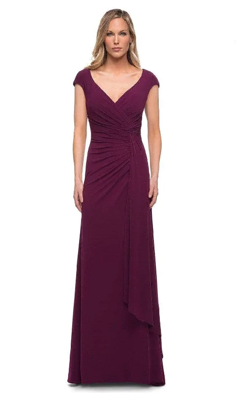 La Femme 29814SC - V-Neck Sheath Formal Dress Travel unclassified dresses