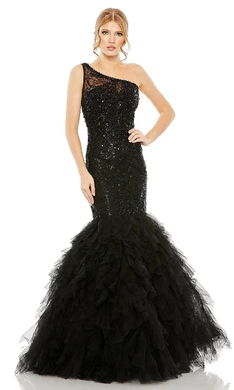 Mac Duggal 20545 - Embellished Assymetric Evening Gown Discounted unclassified dresses