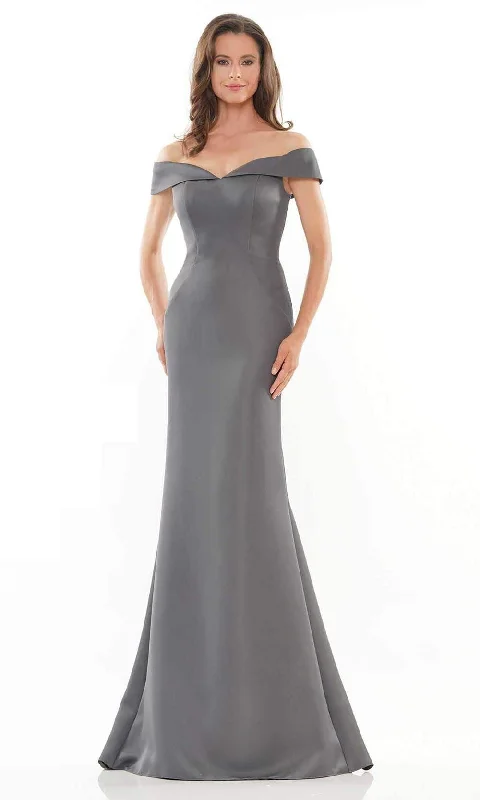 Marsoni by Colors - MV1153 Off-Shoulder Mermaid Evening Gown Trendy new unclassified dresses