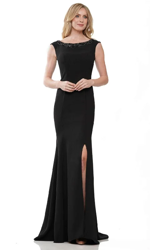 Marsoni by Colors MV1247 - Scoop Neck Beaded Evening Gown Festival unclassified dresses