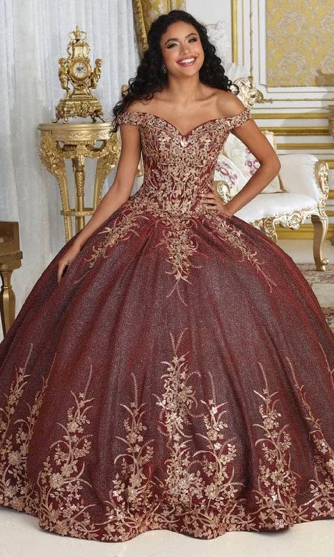 May Queen LK220 - Applique Off Shoulder Ballgown Sequin unclassified dresses