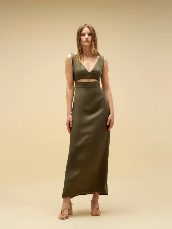 Mina Dress Olive Cocktail unclassified dresses