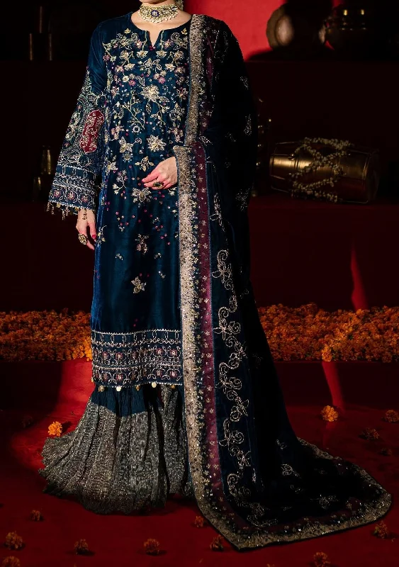 Nureh Embroidered Pakistani Luxury Velvet Dress Casual unclassified dresses