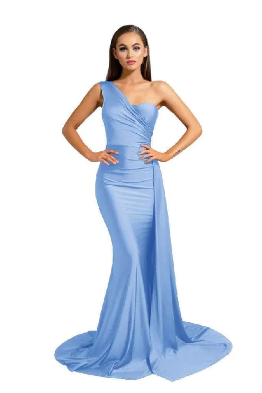 Portia and Scarlett PS6321 - Draped Asymmetric Evening Dress Spring unclassified dresses