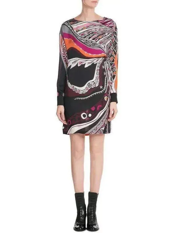 Sagittarius Printed Cocoon Dress Brunch floral dresses