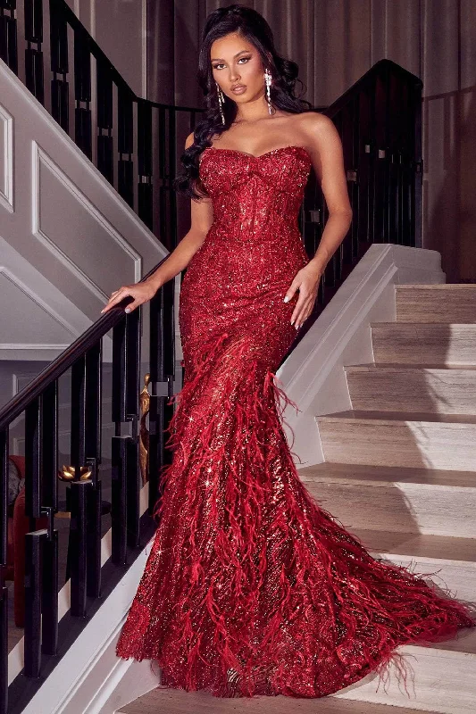 Shimmering Symphony: Portia and Scarlett's Beaded and Feathered Evening Masterpiece Party unclassified dresses Shimmering Symphony: Portia and Scarlett's Beaded and Feathered Evening Masterpiece Party unclassified dresses
