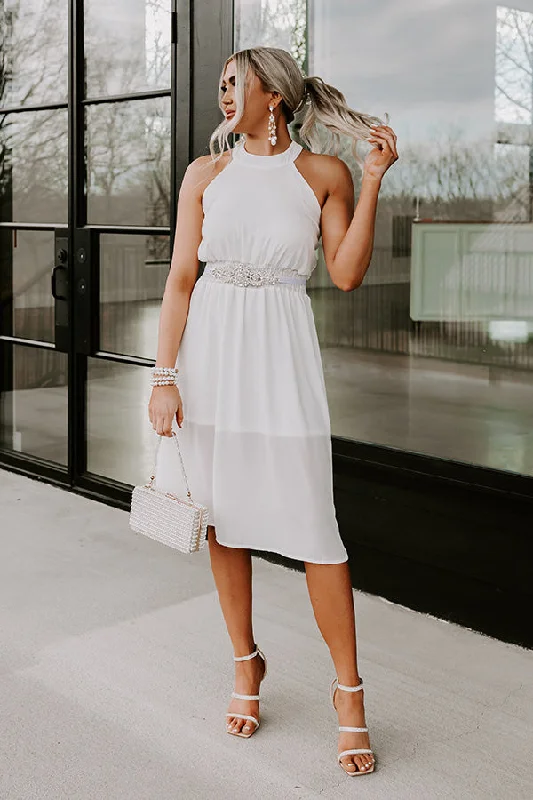 Staying Downtown Dress In White Velvet unclassified dresses