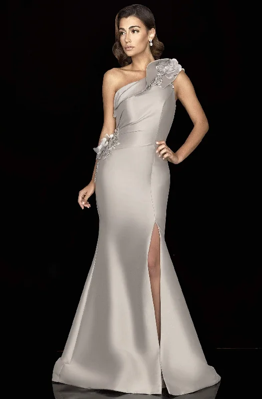 Terani Couture 2011E2427 - Asymmetric Gown Ruffled unclassified dresses