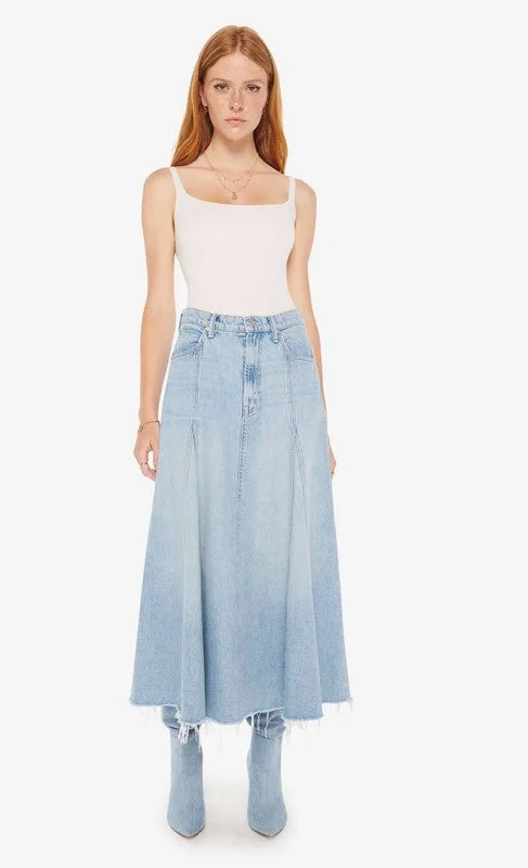 Mother The Full swing Denim Skirt - I'm with the Band Classic Blue Denim Skirt