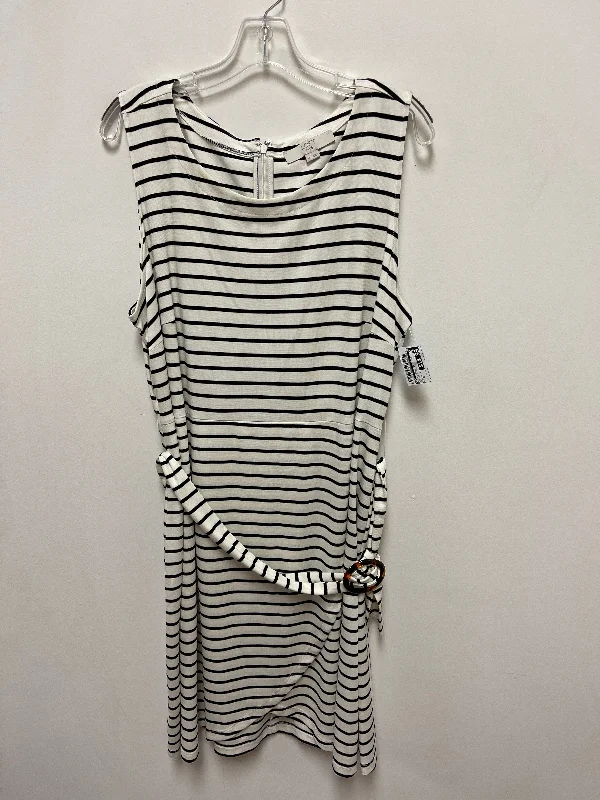 Dress Casual Midi By Loft In Striped Pattern, Size: 1x Boho Chic Midi