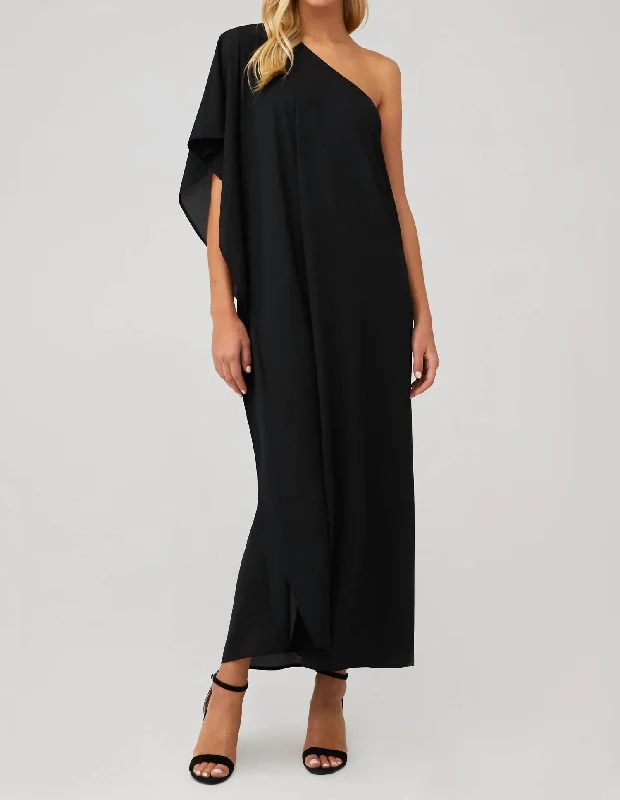 Tropez Maxi In Black Boho Midi Skirt