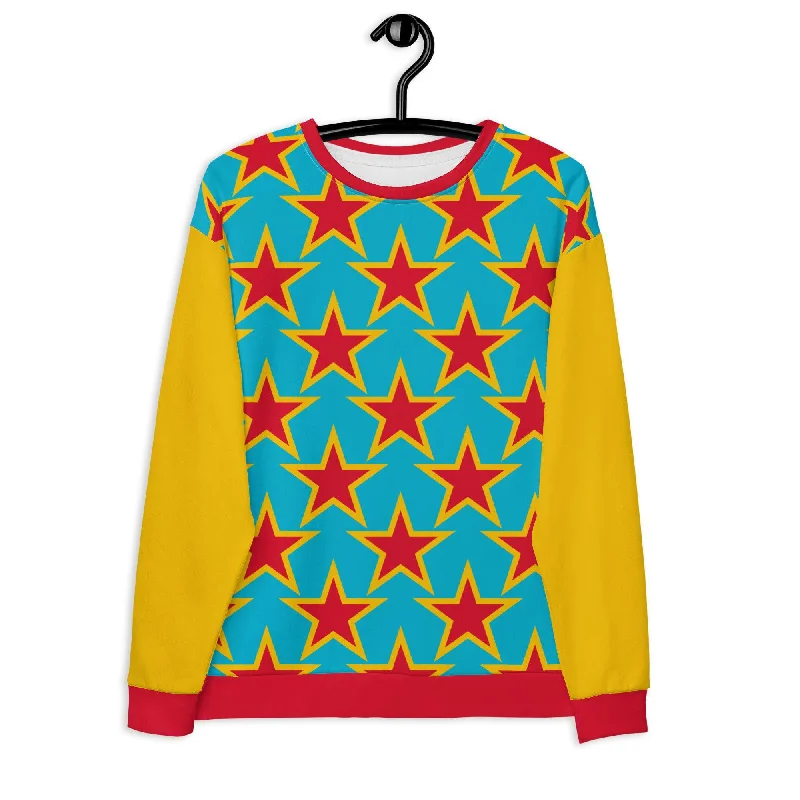 ELLIE STAR turquoise - Unisex Sweatshirt  (recycled) Stylish Button Shirt